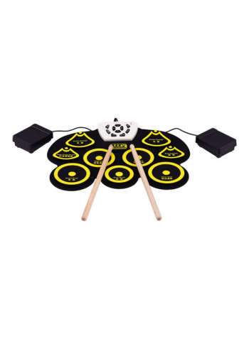 Electronic Drum Pad Kit with Stick and Foot Pedal