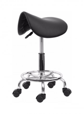 Ergonomic Computer Chair Black/Silver 53x15x53cm