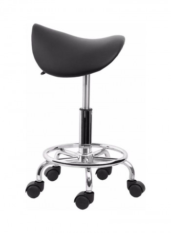 Ergonomic Computer Chair Black/Silver 53x15x53cm