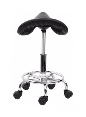 Ergonomic Computer Chair Black/Silver 53x15x53cm