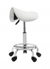 Saddle Chair Ergonomic Computer Chair White 53 x 15 x 53cm