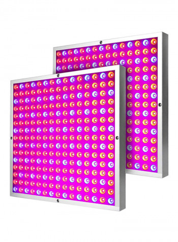 2-Piece LED Plant Lamp Set Red/Blue 45watts
