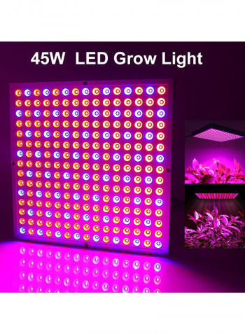 2-Piece LED Plant Lamp Set Red/Blue 45watts