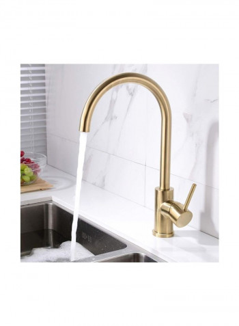 Single Handle Kitchen Sink Faucet Gold