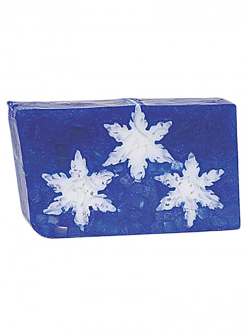 Holiday Snowflakes Loaf Soap Blue/White
