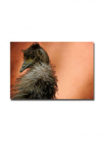 Whispy Bird Canvas Wall Art Multicolour 22 x 32inch