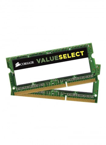 2-Piece Vengeance DDR3 RAM 16GB Green/Black/Gold