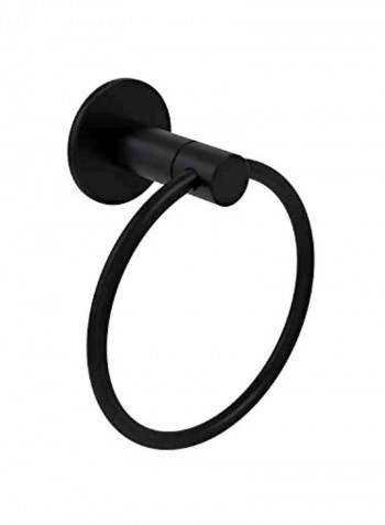 Fresno Collection Towel Ring Black 6x6x7inch