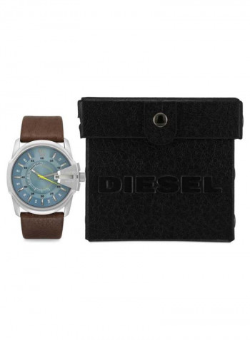 Men's Water Resistant Leather Analog Watch DZ1399