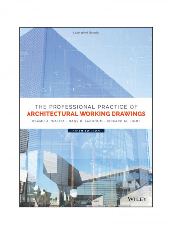 The Professional Practice Of Architectural Working Drawings Hardcover 5