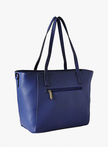 Polyester Blend Shoulder Bag Blue