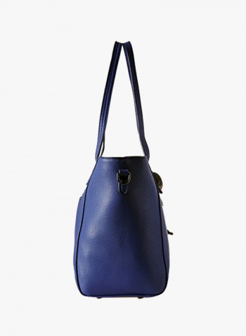 Polyester Blend Shoulder Bag Blue