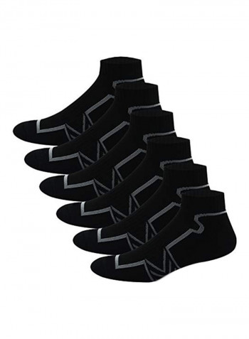 Pack Of 6 Performance Athletic Running Ankle Socks