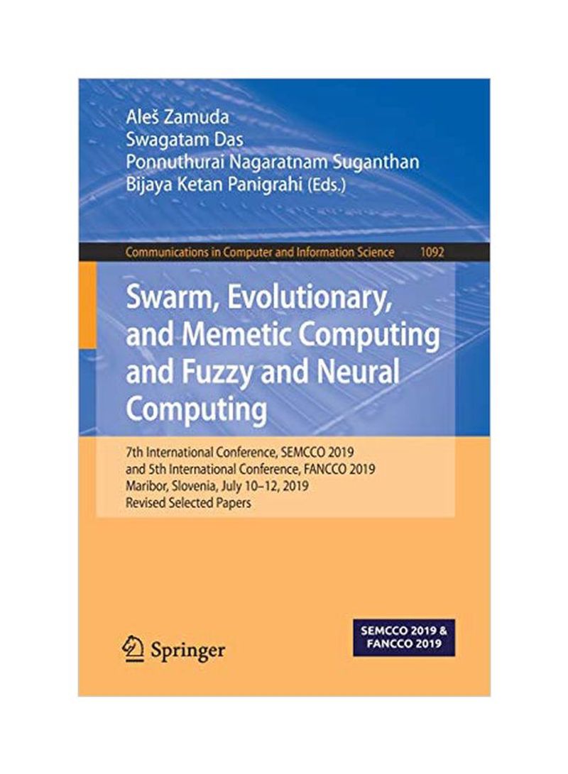 Swarm, Evolutionary, And Memetic Computing And Fuzzy And Neural Computing Paperback