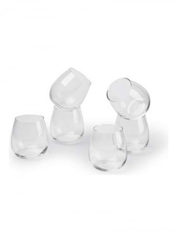 6-Piece Casual Glass Clear