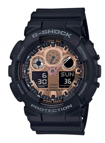 Men's Silicone Analog Wrist Watch GA-100MMC-1AER