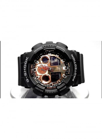 Men's Silicone Analog Wrist Watch GA-100MMC-1AER