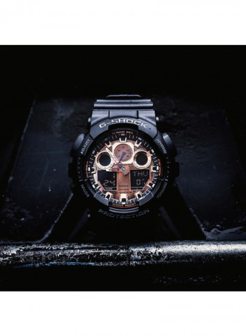 Men's Silicone Analog Wrist Watch GA-100MMC-1AER