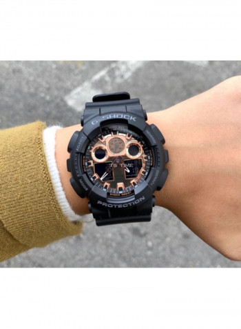 Men's Silicone Analog Wrist Watch GA-100MMC-1AER
