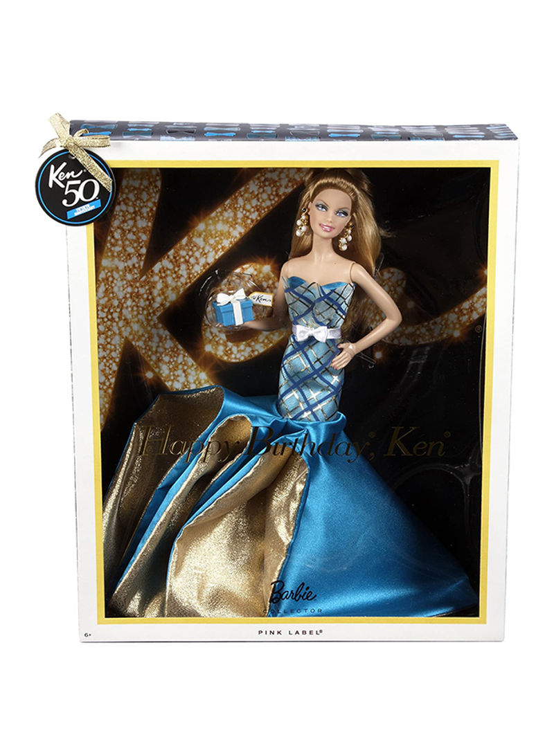 Collector Happy Birthday Ken Glamour Doll 11 x 3.38 x 13inch