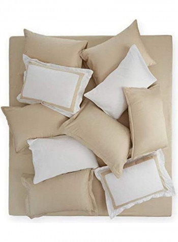 Stella Double Fitted Sheet Sets Combination Beige 280x300cm