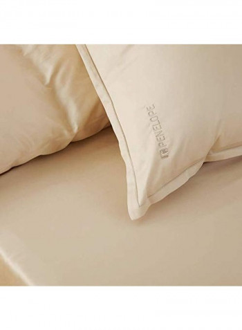 Stella Double Fitted Sheet Sets Combination Beige 280x300cm