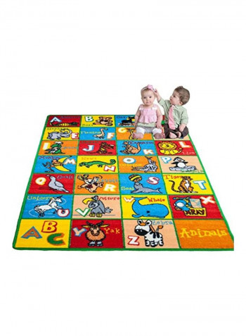 Alphabet And Animals Area Rug