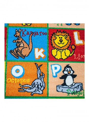 Alphabet And Animals Area Rug