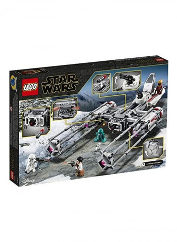 578-Piece Star Wars: The Rise of Skywalker Resistance Y-Wing Starfighter Building Toy