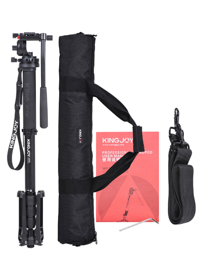 Camera Monopod With Three-Legged Supporting Stand Black/Red