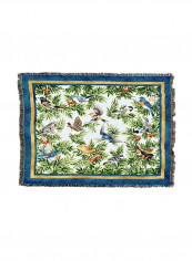Cotton Blanket Green/Blue/Red 72x54inch