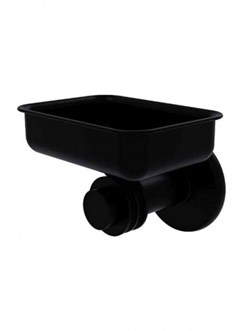 Mercury Collection Wall Mounted Dotted Accents Soap Dish Brown
