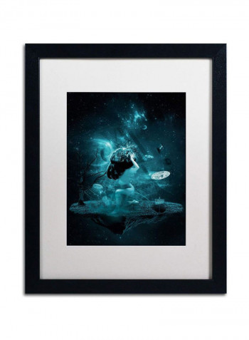 World On My Shoulders Canvas Wall Art Multicolour 16 x 20inch
