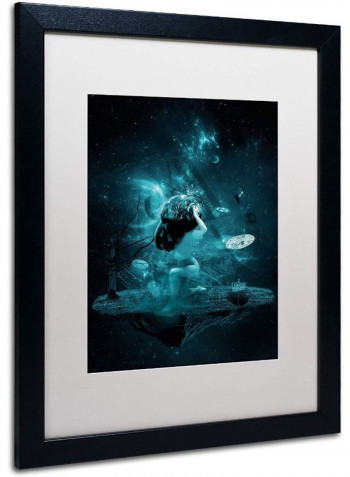 World On My Shoulders Canvas Wall Art Multicolour 16 x 20inch