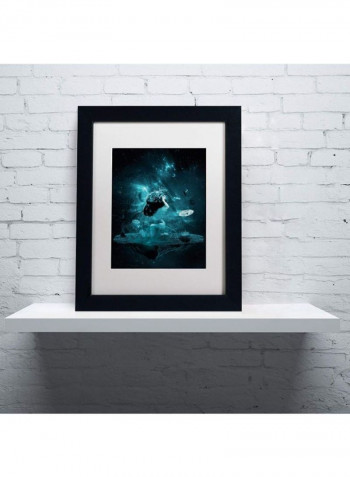 World On My Shoulders Canvas Wall Art Multicolour 16 x 20inch