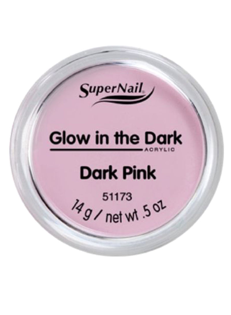 Glow In The Dark Acrylic Powder Dark Pink