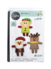 Santa, Elf & Reindeer Bigz Plus Q Die Set Multicolour