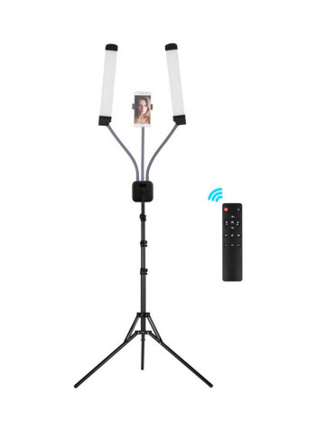 LED Dual-Arm Video Light Black