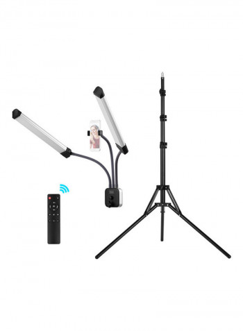 LED Dual-Arm Video Light Black