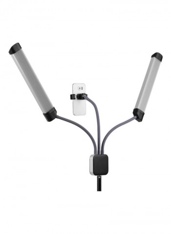 LED Dual-Arm Video Light Black