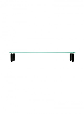 Monitor Riser Shelf Clear/Black 25.4x9.1x2inch