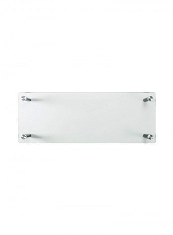 Monitor Riser Shelf Clear/Black 25.4x9.1x2inch