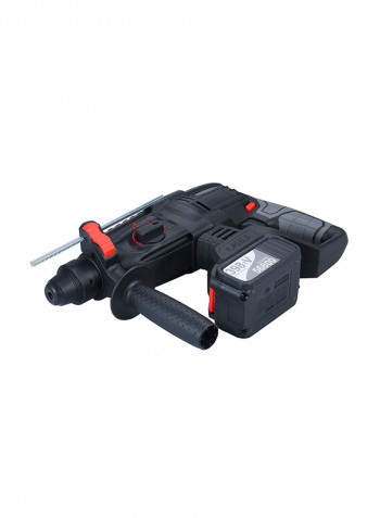 21V Brushless Heavy Duty 4 Function Rotary Hammer Drill Black 43x12x33centimeter