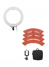 LED Photography Ring Light With Accessories White/Black