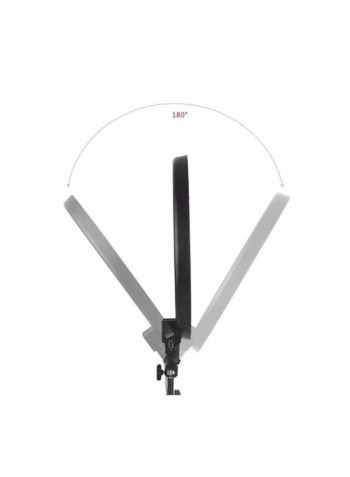 LED Photography Ring Light With Accessories White/Black