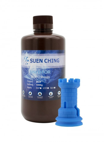 Plant-based Resin Material For 3D Printing Blue