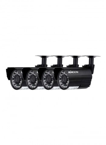 4-Piece AHD Weatherproof CCTV Camera Kit
