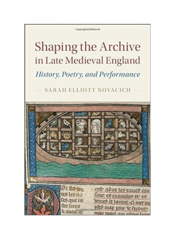 Shaping The Archive In Late Medieval England: History, Poetry, And Performance Hardcover English by Sarah Elliott Novacich