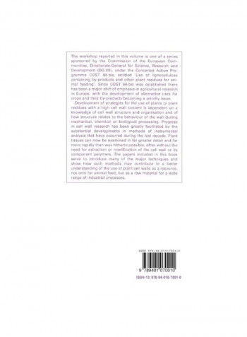 Physico-chemical Characterisation Of Plant Residues For Industrial And Feed Use Paperback