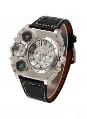 Men's Leather Quartz Analog Watch NNSB03704744